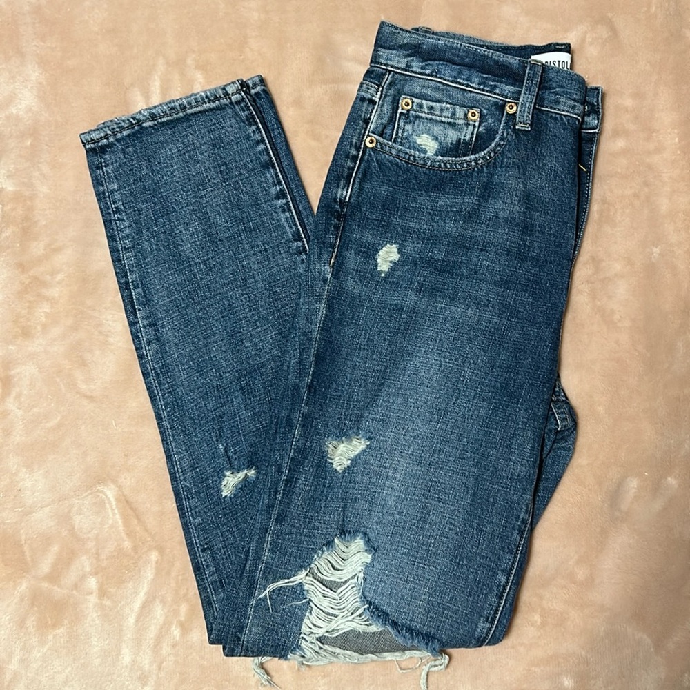 NWOT Pistola High Rise Ripped Jeans Size 25